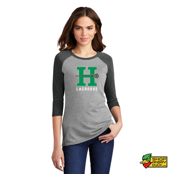 Highland Lacrosse H Mens and Women's 3/4-Sleeve Raglan