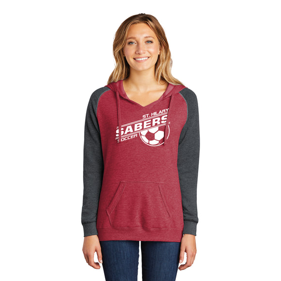 St. Hilary Soccer District ® Lightweight Fleece Raglan Ladies Hoodie