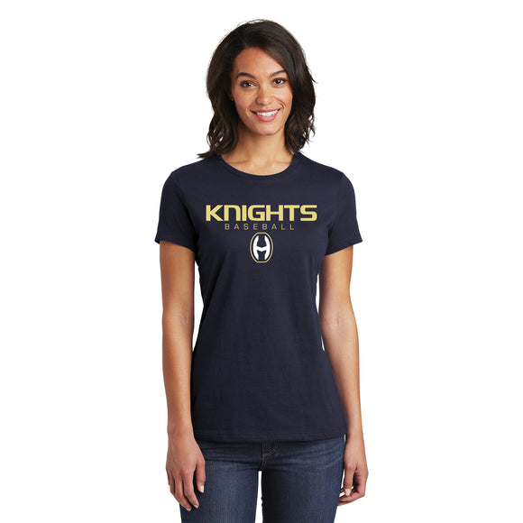 Hoban Baseball Knights Ladies Fitted T-shirt