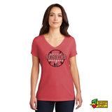 Arcadia Softball Ladies V-neck T-shirt