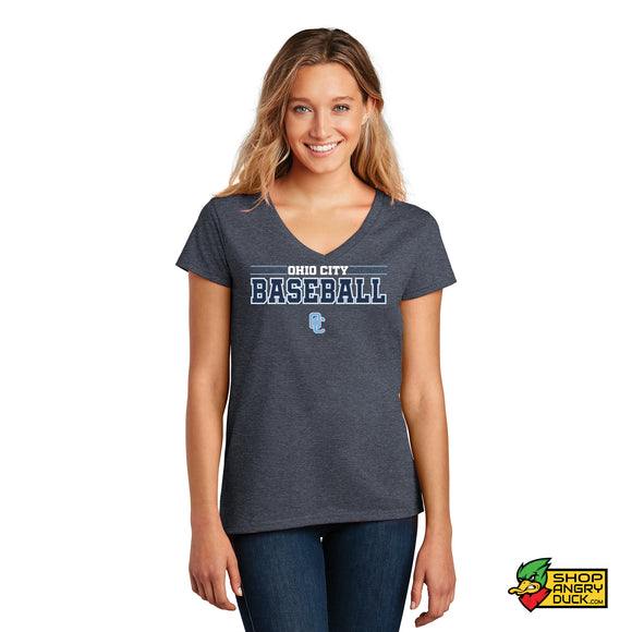Ohio City Baseball Horizontal Logo V-Neck T-Shirt