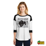 Panthers New Era Ladies 3/4-Sleeve Raglan Tee 3