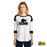 Elms Panthers New Era Ladies 3/4-Sleeve Raglan Tee 4