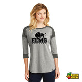 Elms Panthers New Era Ladies 3/4-Sleeve Raglan Tee 4