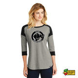 Our Lady of the Elms Panthers New Era Ladies 3/4-Sleeve Raglan Tee 2