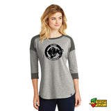 Our Lady of the Elms Panthers New Era Ladies 3/4-Sleeve Raglan Tee 2