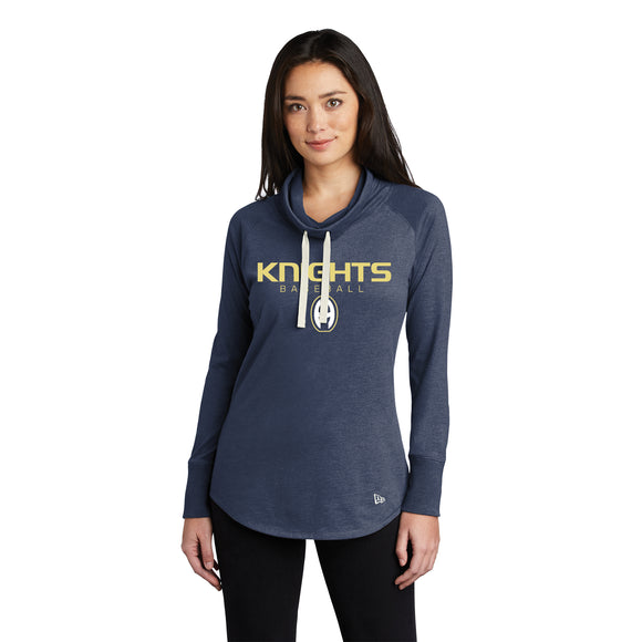 Hoban Baseball Knights New Era Ladies Longsleeve Cowl T-Shirt