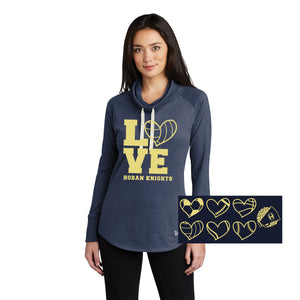 Hoban Love New Era Ladies Longsleeve Cowl T-Shirt