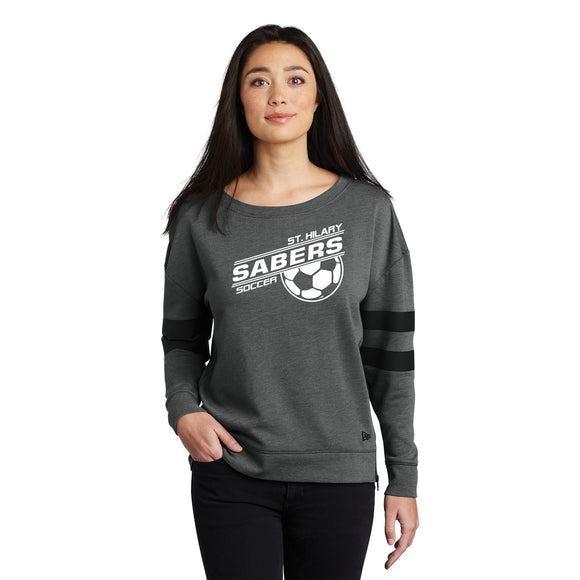 St. Hilary Soccer New Era Ladies Tri-Blend Fleece Varsity Crew