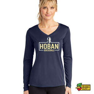 Hoban Baseball Ladies V-Neck Longsleeve T-Shirt 2