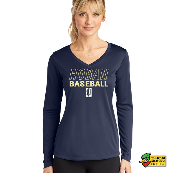 Hoban Baseball Ladies V-Neck Longsleeve T-Shirt 3