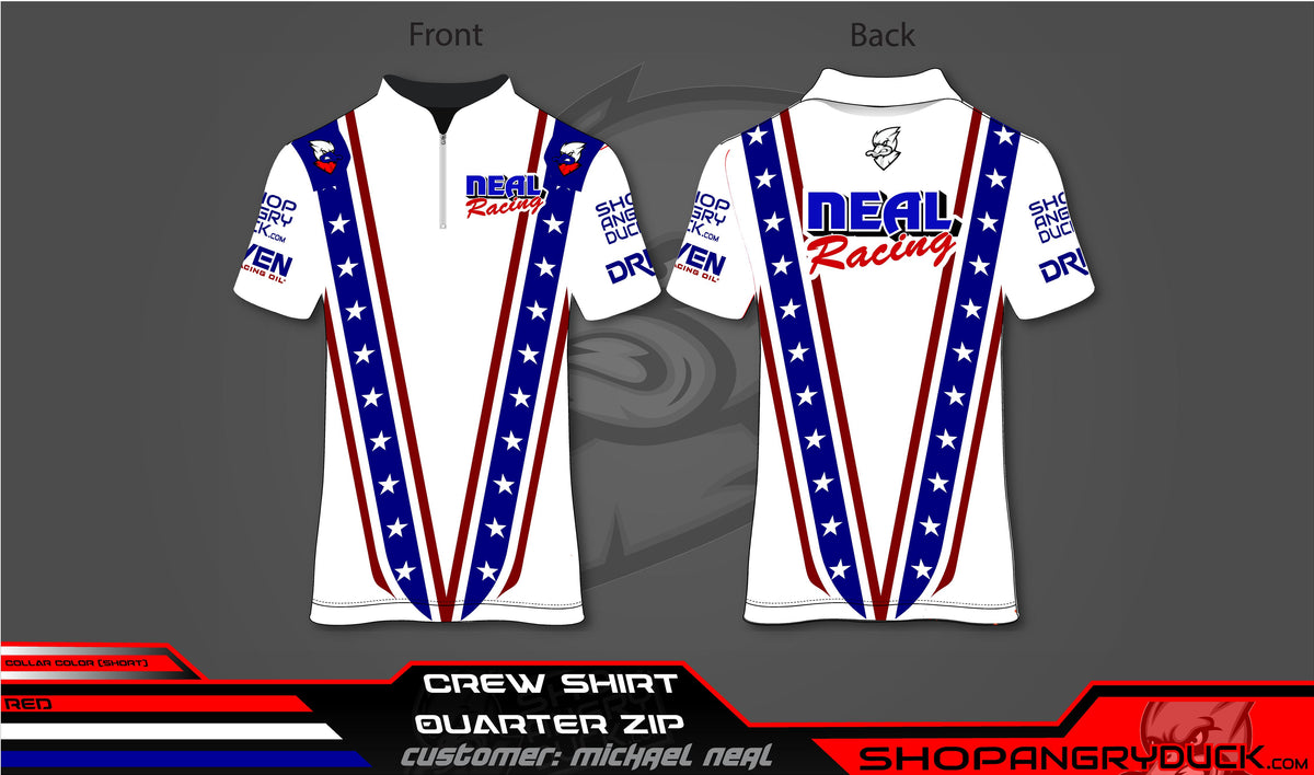 Michael Neal Racing Neal Racing - Sublimated Crew Shirt – ShopAngryDuck.com