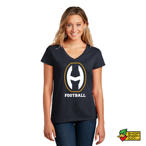 Hoban Football H Logo Ladies V-Neck T-Shirt