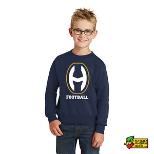 Hoban Football H Logo Youth Crewneck Sweatshirt