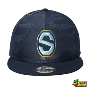 Squires Baseball Sport Camo Flat Bill Snapback Cap