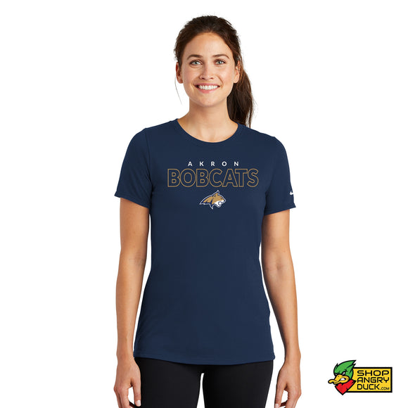 Akron Bobcats Basketball Nike Ladies Cotton/Poly T-Shirt 3
