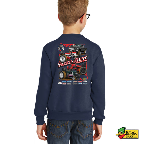 Packin Heat Pulling Team Youth Crewneck Sweatshirt