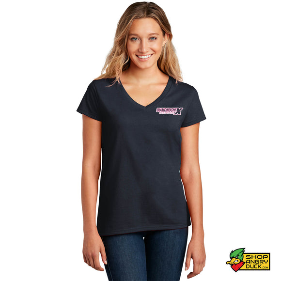 Diamond Chix Horizontal Logo V-Neck T-Shirt