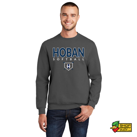 Hoban Softball Ball Logo Crewneck Sweatshirt