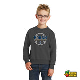 Hoban Softball Ball Logo Youth Crewneck Sweatshirt