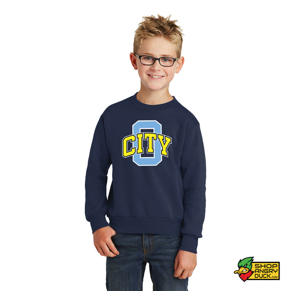 Ohio City Baseball O City Logo Youth Crewneck Sweatshirt