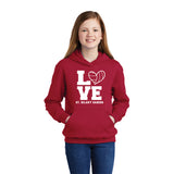 St. Hilary Love Volleyball Youth Hoodie