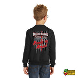 Miller Farms Pulling Team Flag Youth Crewneck Sweatshirt