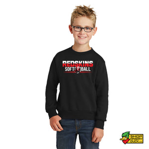 Arcadia Redskins Softball Youth Crewneck Sweatshirt