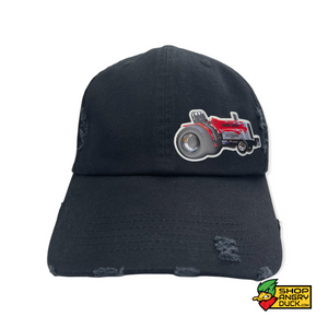 Drunkin' Punkin' Tractor Emblem Distressed Cap