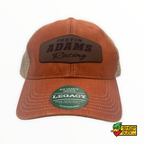Justin Adams Leather Patch Trucker Cap