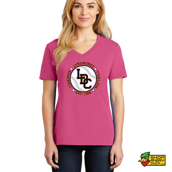 Lyndhurst Dads Club Logo Ladies V-Neck T-Shirt