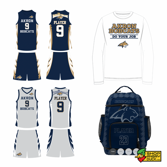 High School Bobcats Basketball Uniform Package