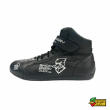 Black & White ShopAngryDuck.com SFI 3.3/5 Race Shoe