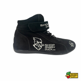 Black & White ShopAngryDuck.com SFI 3.3/5 Race Shoe