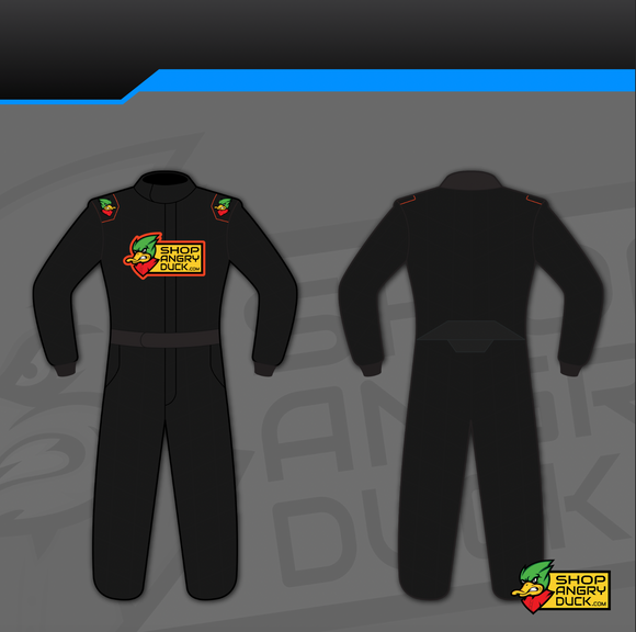 ShopAngryDuck.com (ONE PIECE) Firesuit - DOUBLE LAYER Race Suit - SFI 3.2a/5