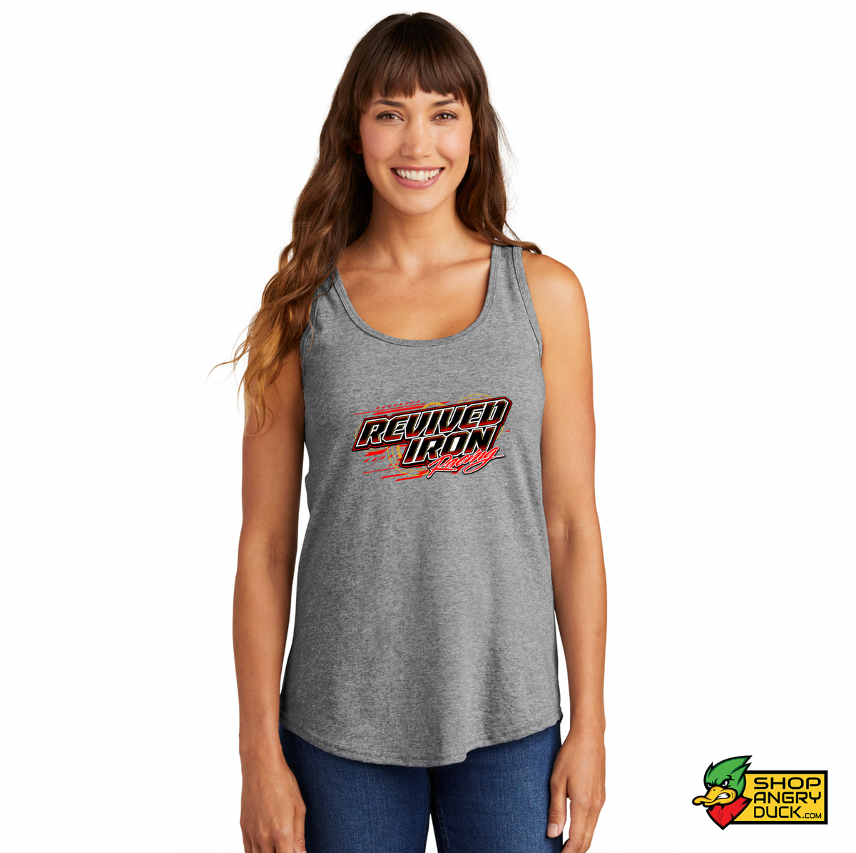 Revived Iron Racing Illustrated Ladies Muscle Tank – ShopAngryDuck.com