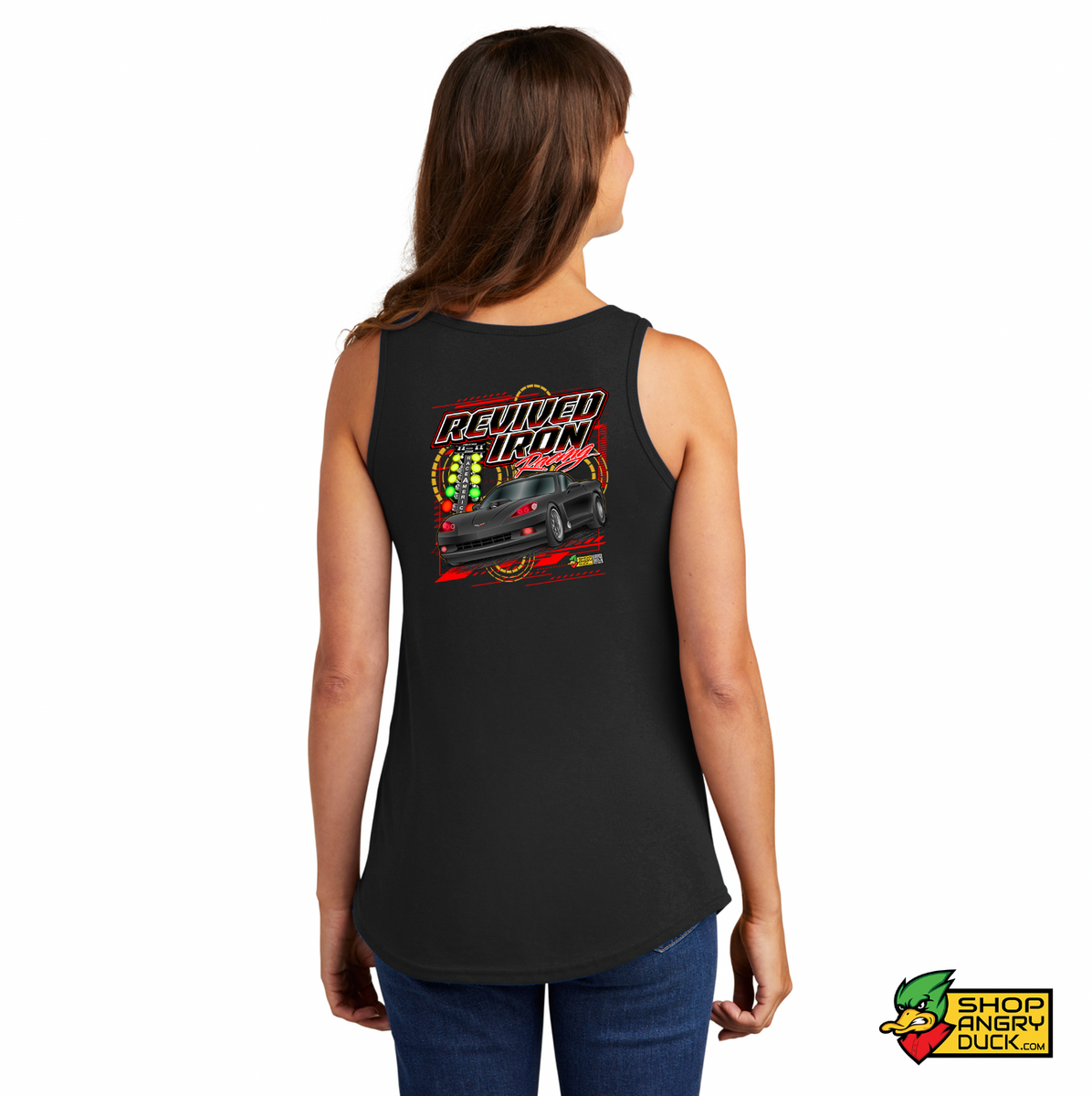 Revived Iron Racing Illustrated Ladies Muscle Tank – ShopAngryDuck.com