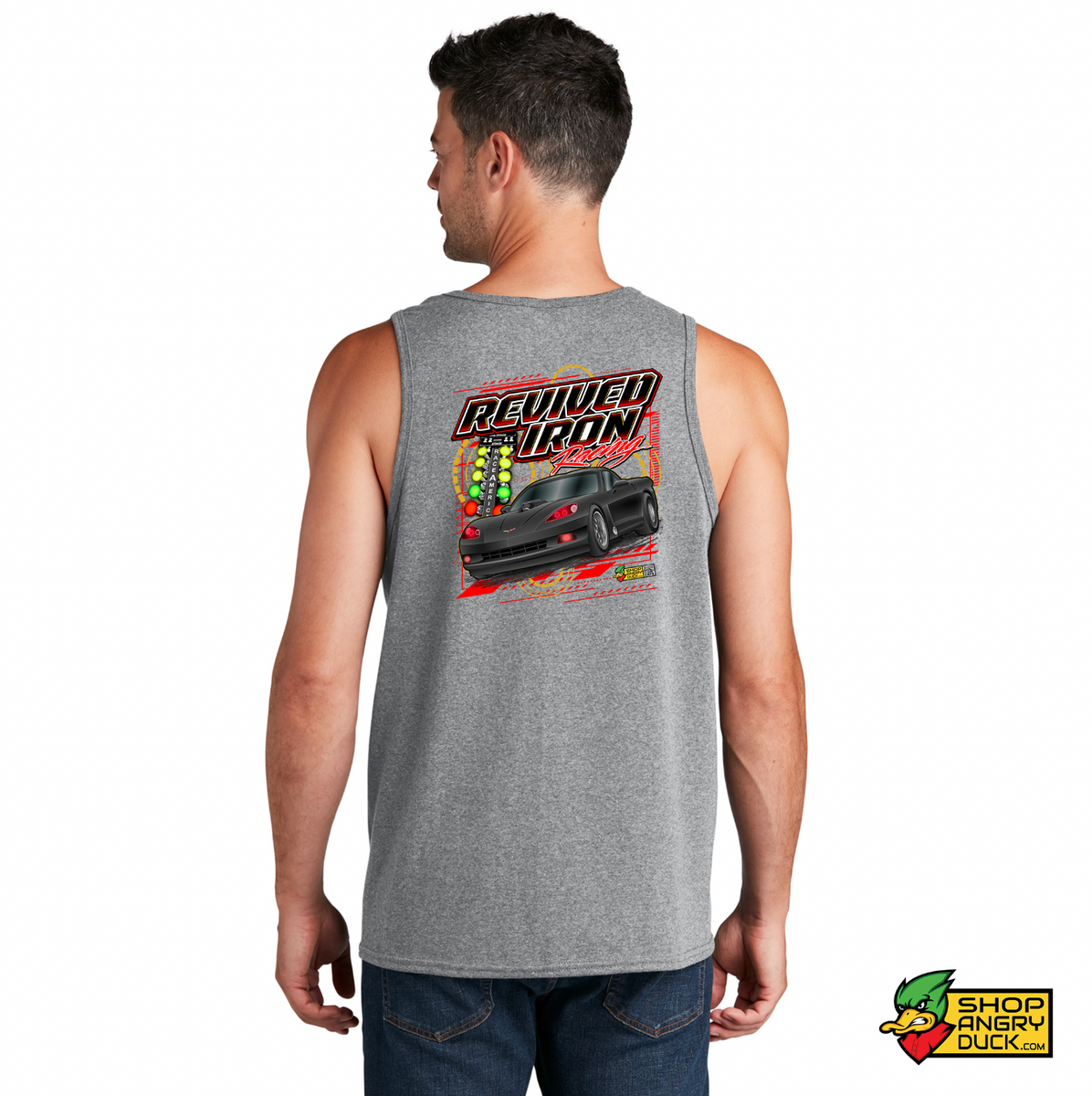 Revived Iron Racing Mens Tank – ShopAngryDuck.com