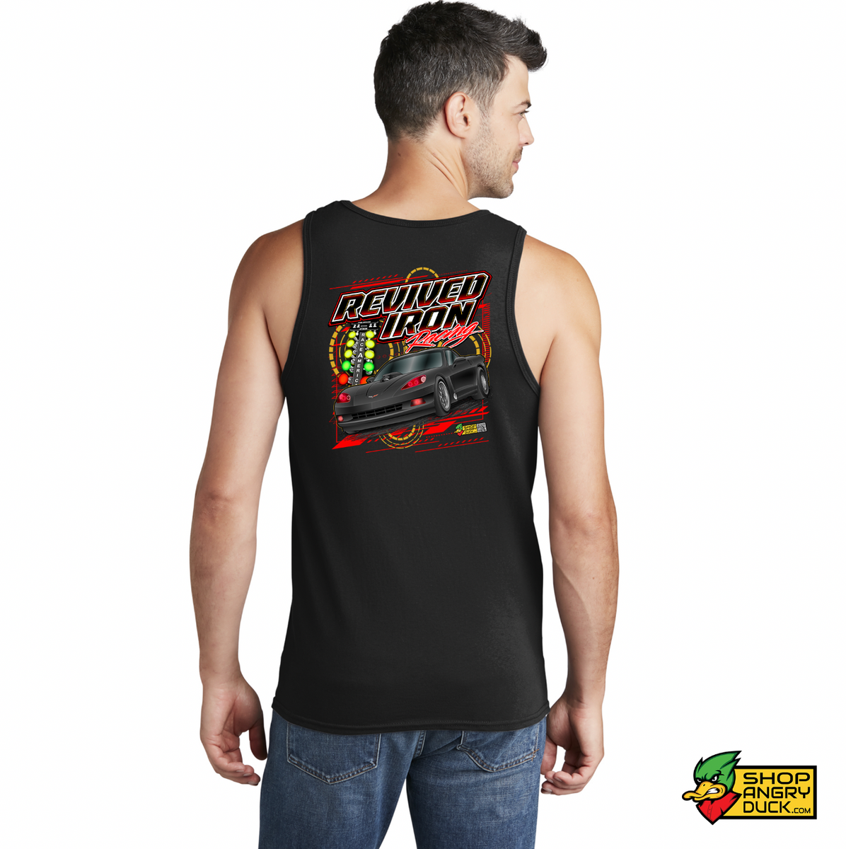 Revived Iron Racing Mens Tank – ShopAngryDuck.com
