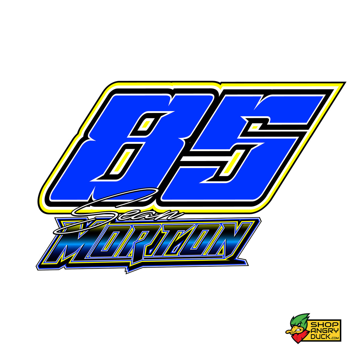 Sean Morton Racing Sticker – ShopAngryDuck.com