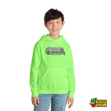 Dirt Track World - Green Logo Youth Hoodie