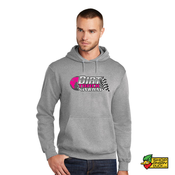 Dirt Track World - Pink Logo Hoodie