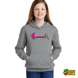 Dirt Track World - Pink Logo Youth Hoodie