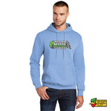 Dirt Track World - Green Logo Hoodie