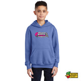 Dirt Track World - Pink Logo Youth Hoodie