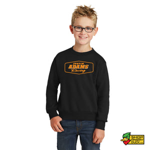 Justin Adams Racing Logo Youth Crewneck Sweatshirt