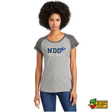 Notre Dame College Falcons Softball New Era® Ladies Heritage Blend Varsity Tee