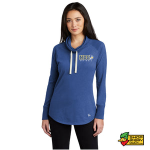 Notre Dame College Falcons Softball New Era Longsleeve Cowl Tee 001