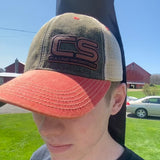 CS Pulling Promotions Leather Patch Favorite Trucker Cap