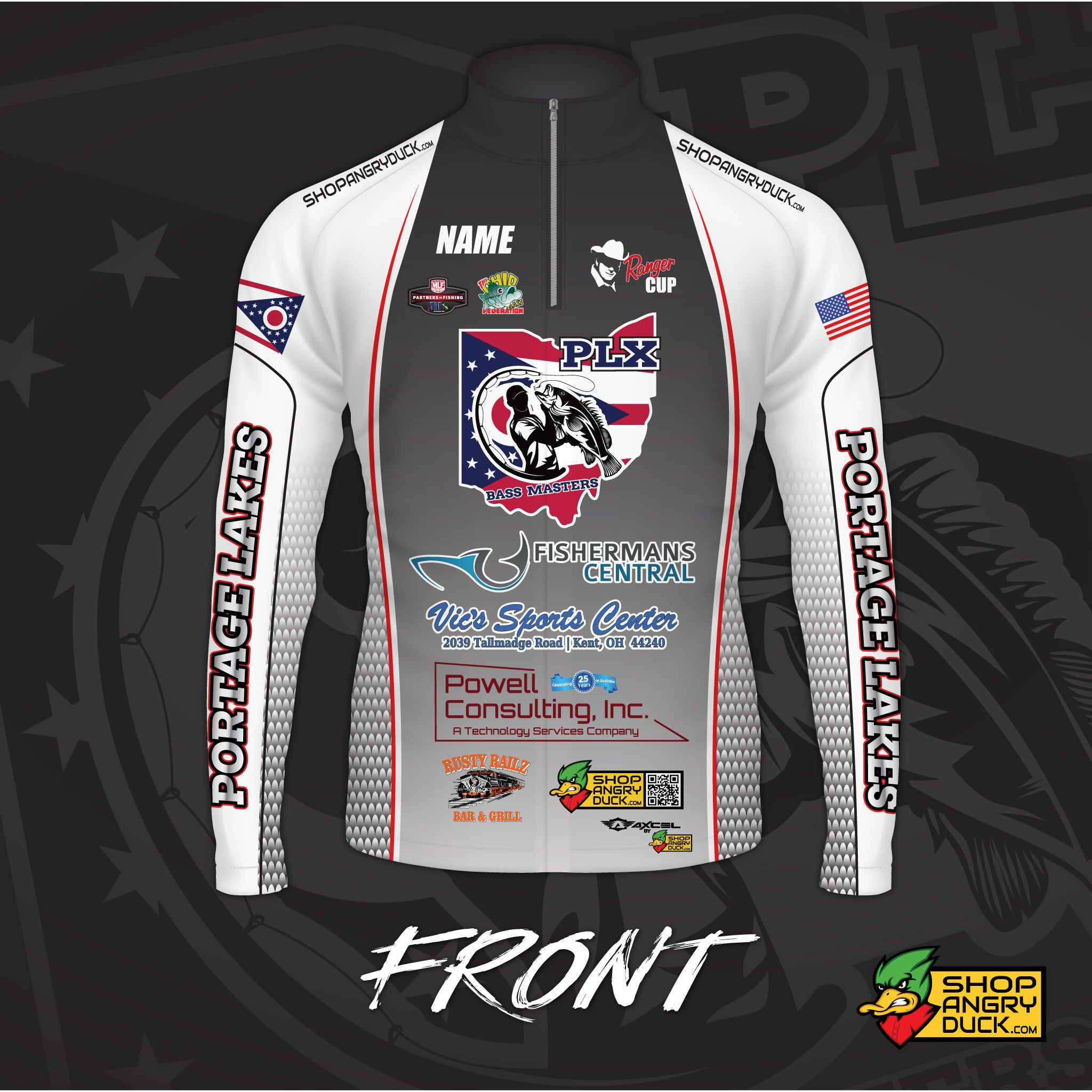 2023 PLX Bass Masters Sublimated Longsleeve Sleeve Fishing Jersey –